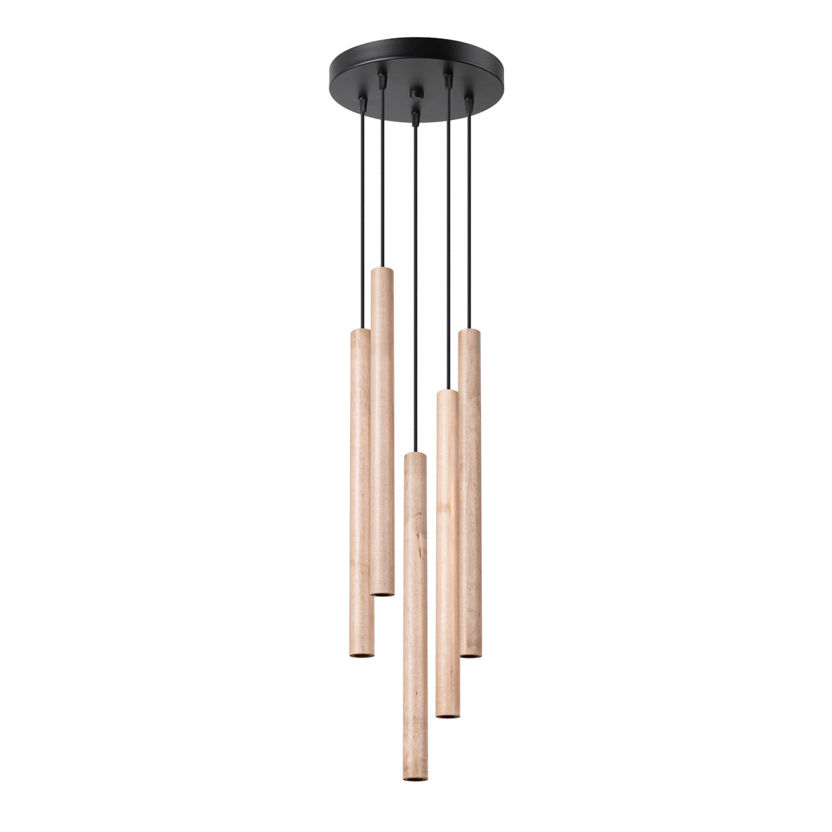 Hanglamp PASTELO 5P hout