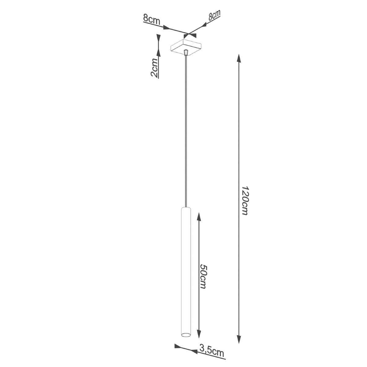 Hanglamp PASTELO 1 beton