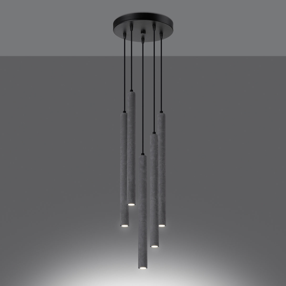 Hanglamp PASTELO 5P beton