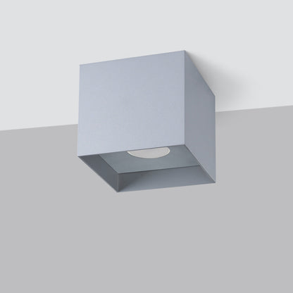 Industrieële Plafondlamp HATI grijs