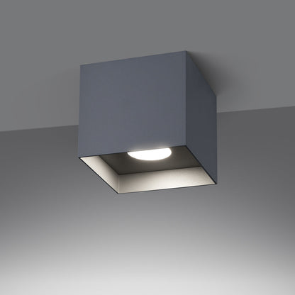 Industrieële Plafondlamp HATI grijs