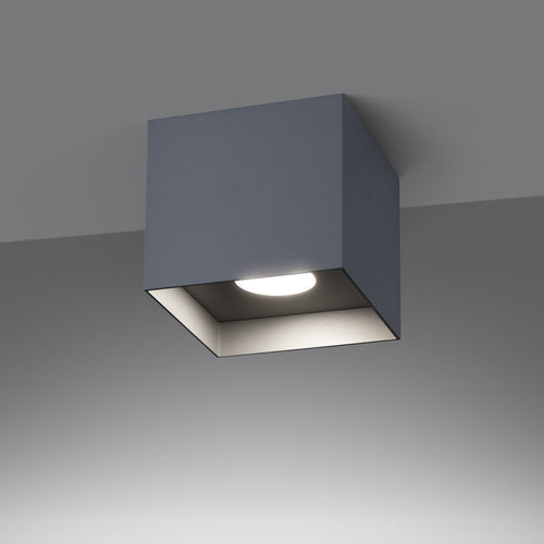 Industrieële Plafondlamp HATI grijs