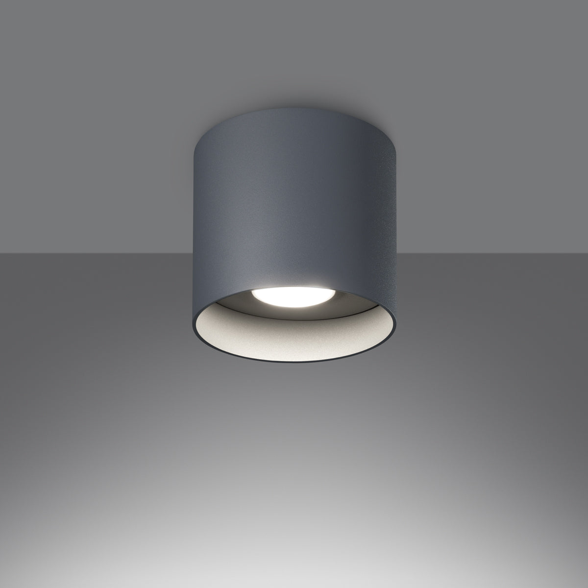 Plafondlamp MIKA grijs