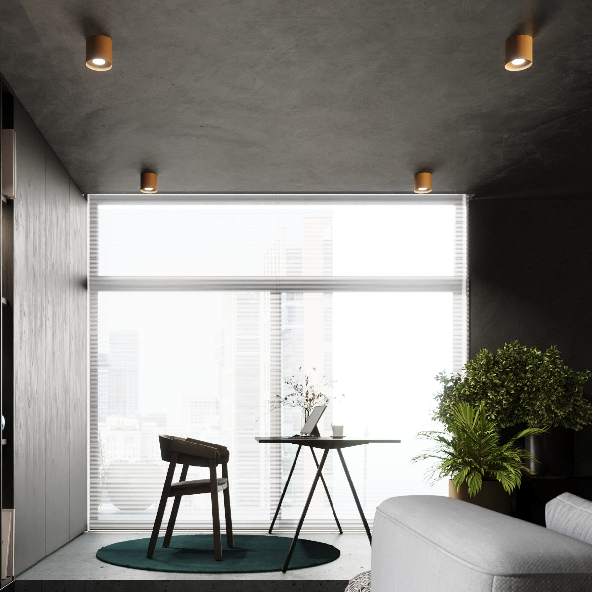 Plafondlamp MIKA goud