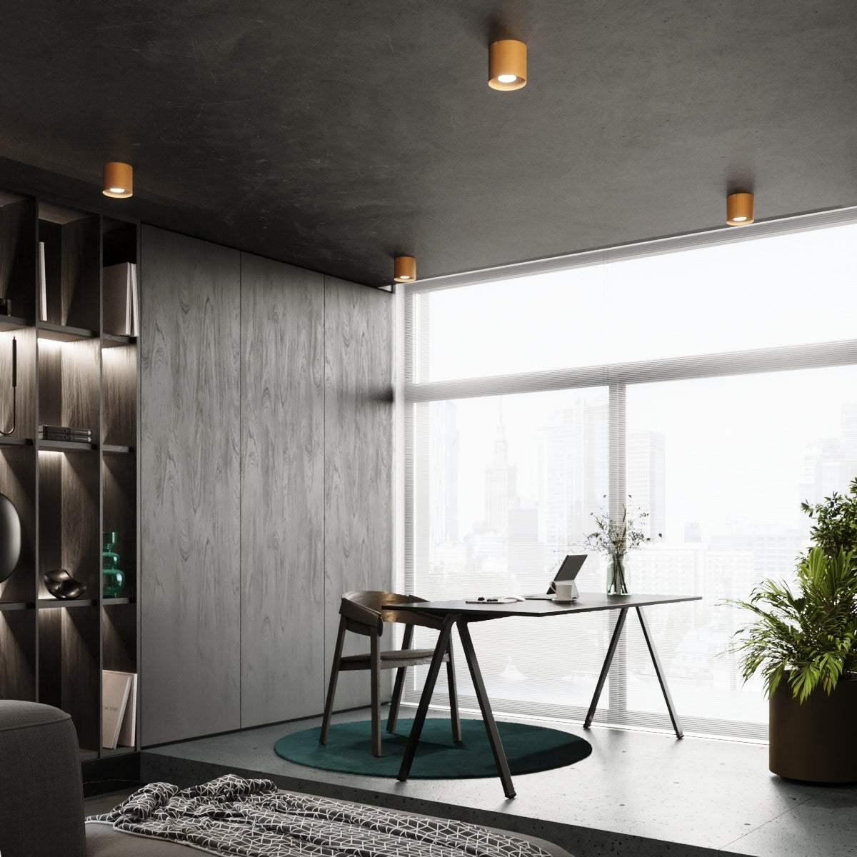 Plafondlamp MIKA goud