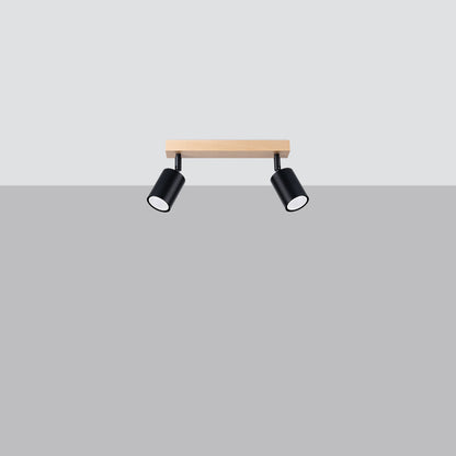 Plafondlamp VERDO 2 zwart