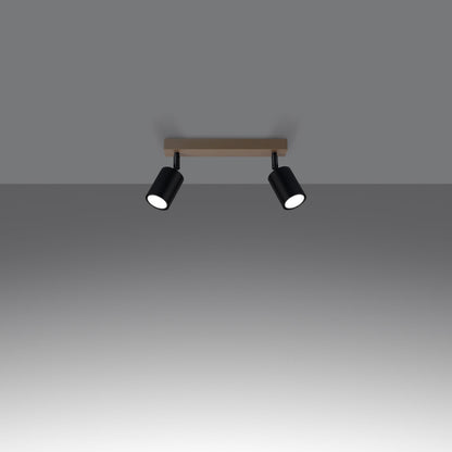 Plafondlamp VERDO 2 zwart