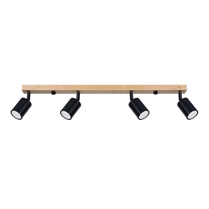 Plafondlamp VERDO 4 zwart