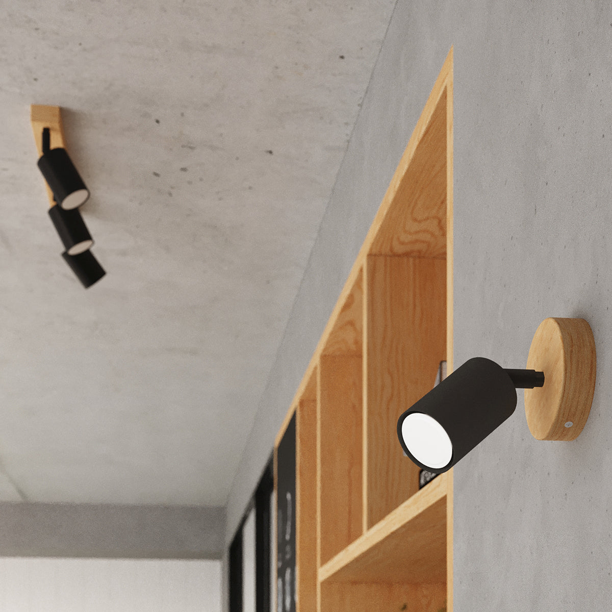 Plafondlamp VERDO 4 zwart