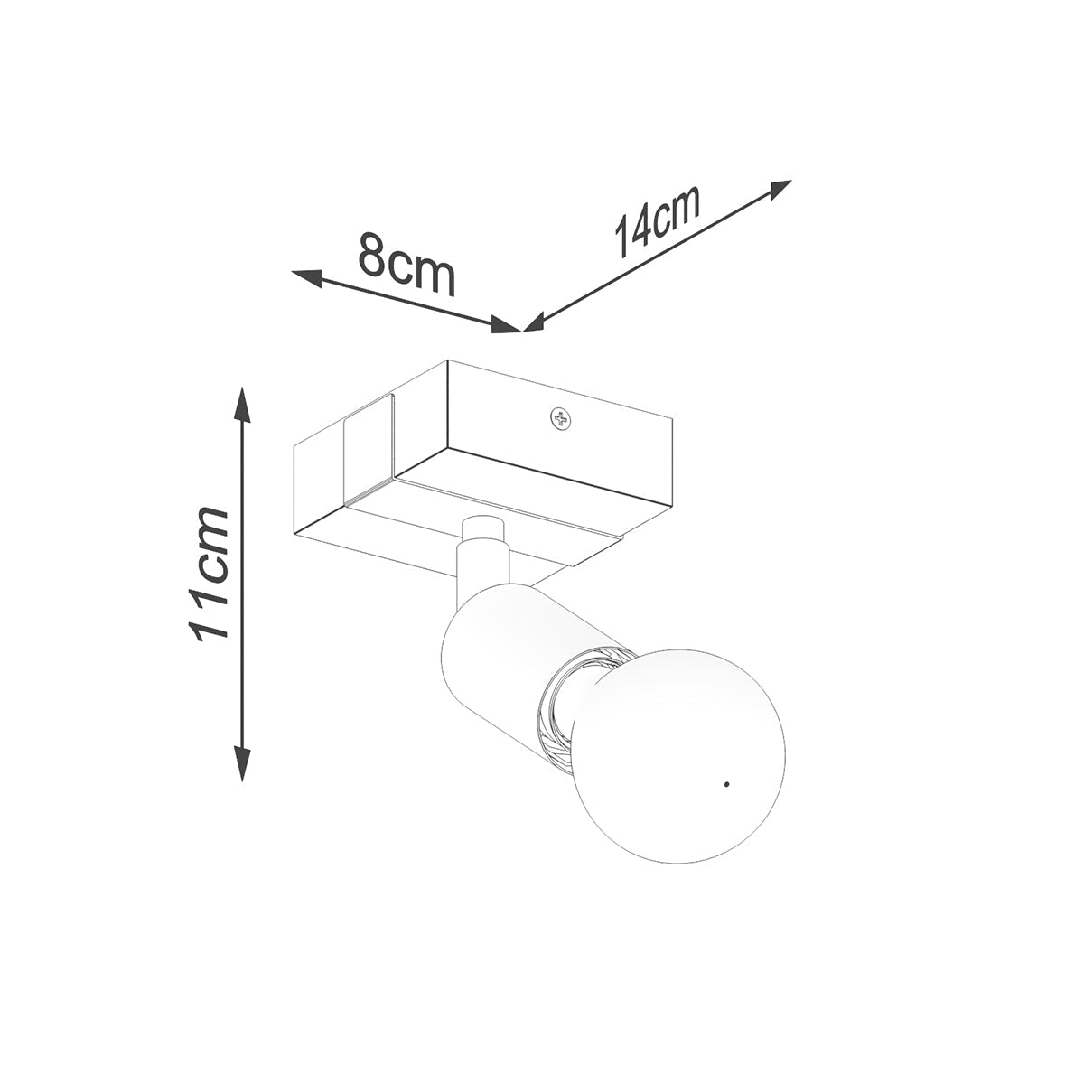 Wandlamp ZUCA zwart