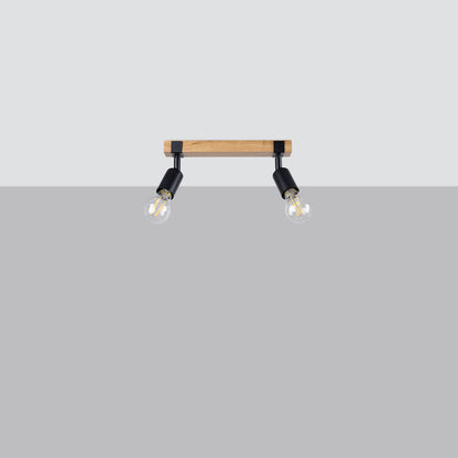 Plafondlamp ZUCA 2 zwart