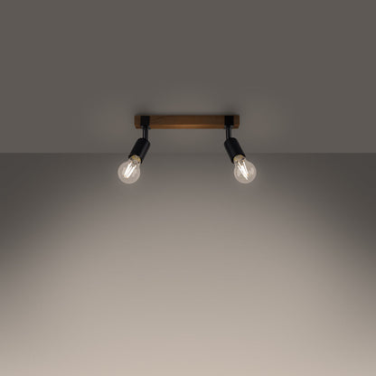 Plafondlamp ZUCA 2 zwart