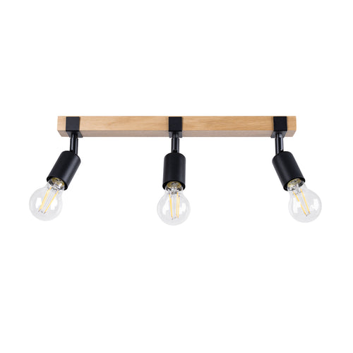 Plafondlamp ZUCA 3 zwart