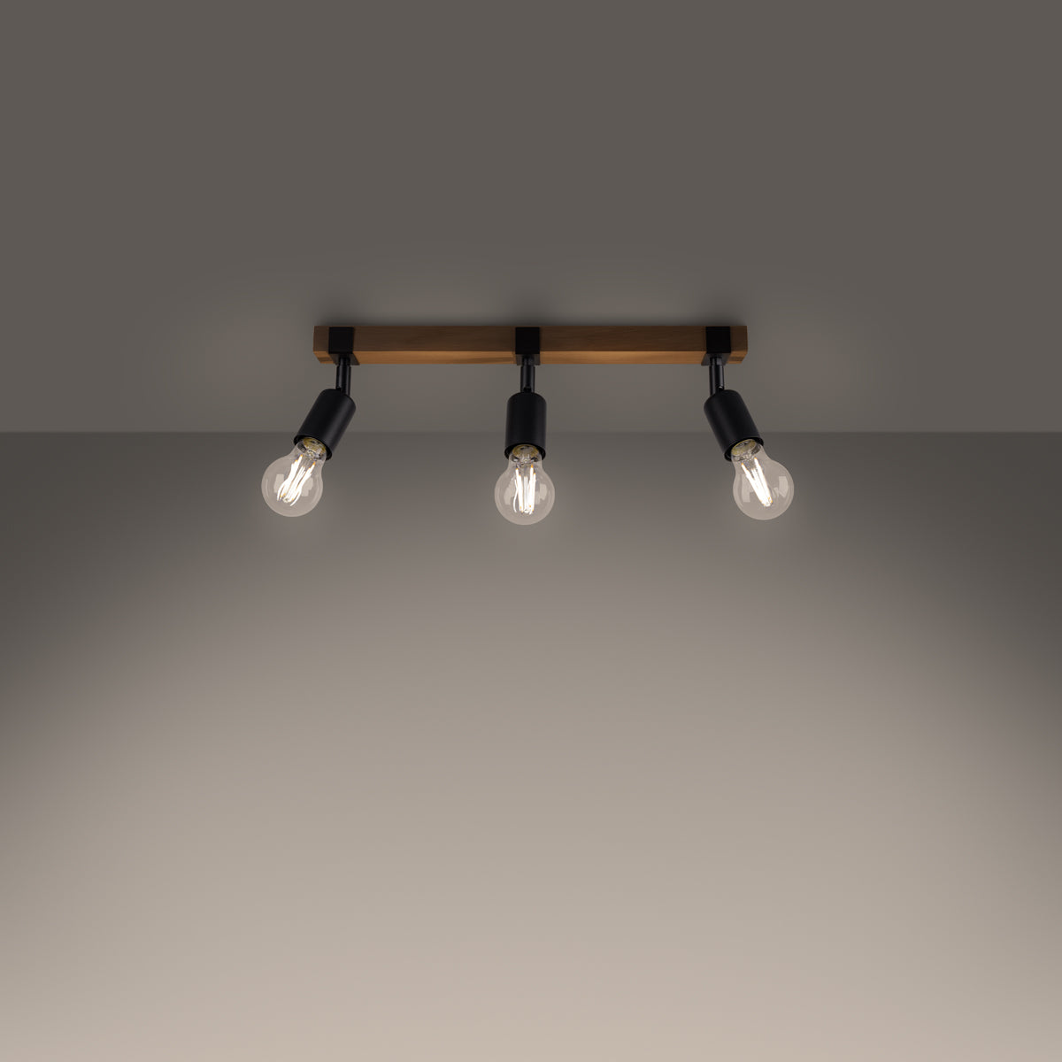 Plafondlamp ZUCA 3 zwart