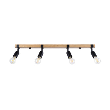 Plafondlamp ZUCA 4 zwart