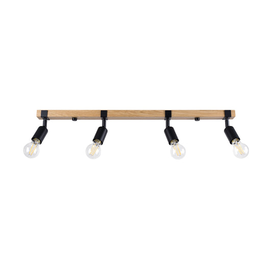 Plafondlamp ZUCA 4 zwart