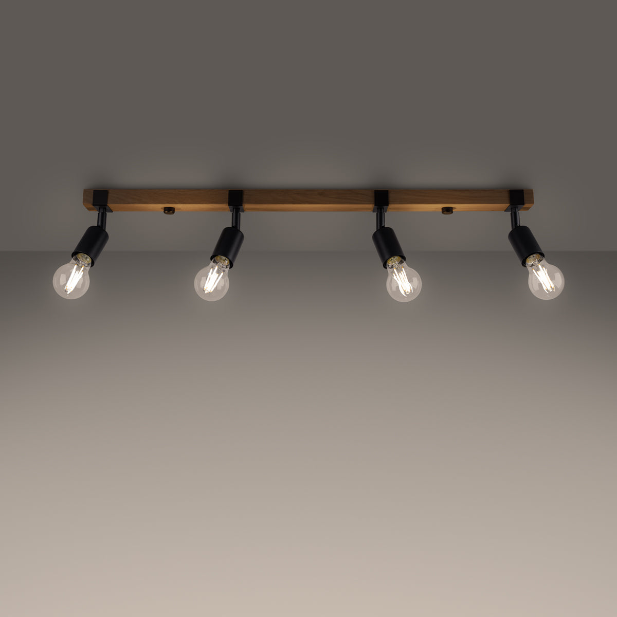 Plafondlamp ZUCA 4 zwart
