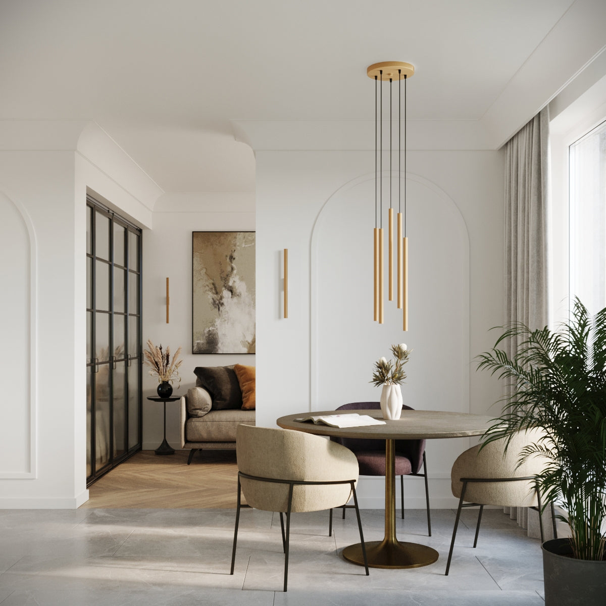 Hanglamp PASTELO 2 goud