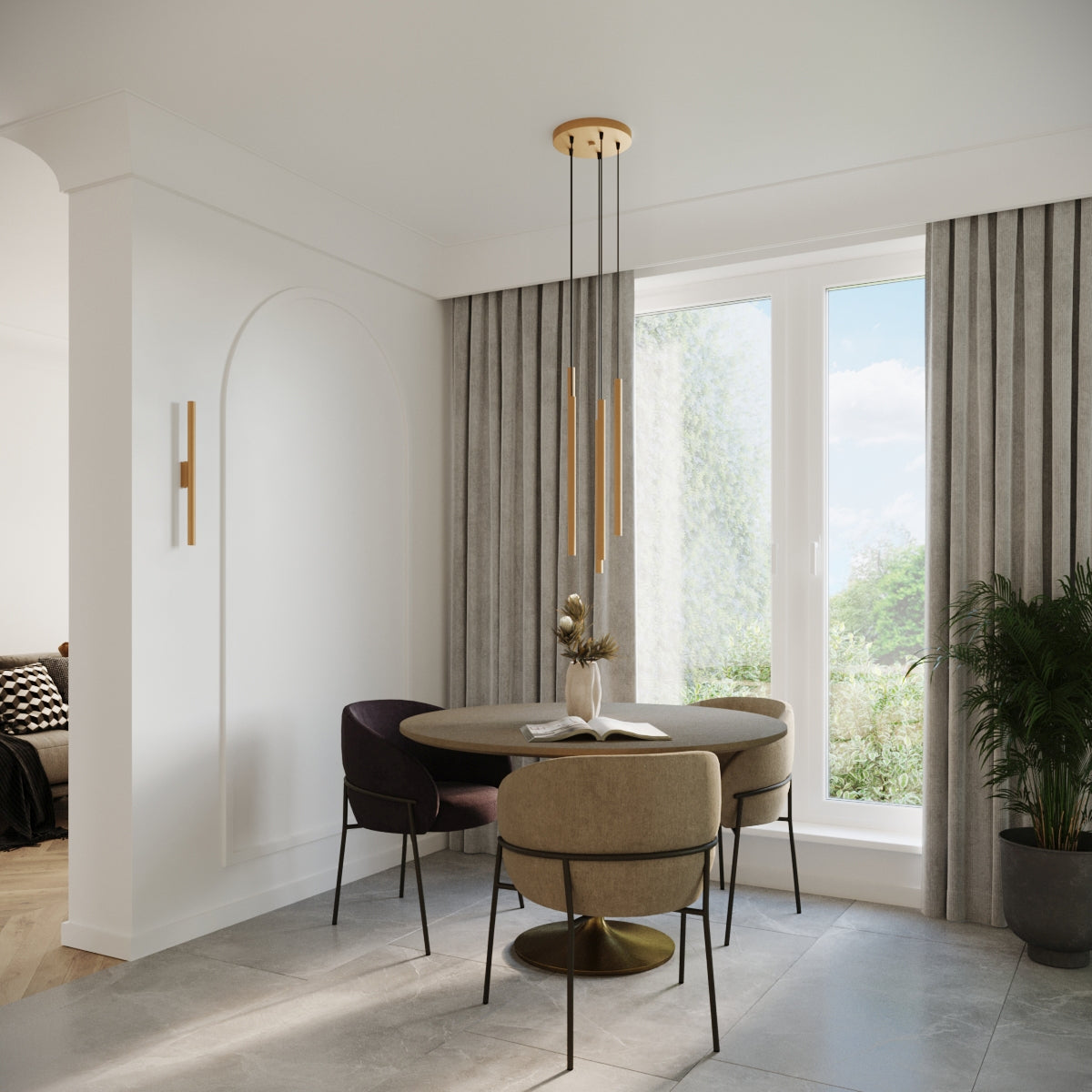 Hanglamp PASTELO 2 goud