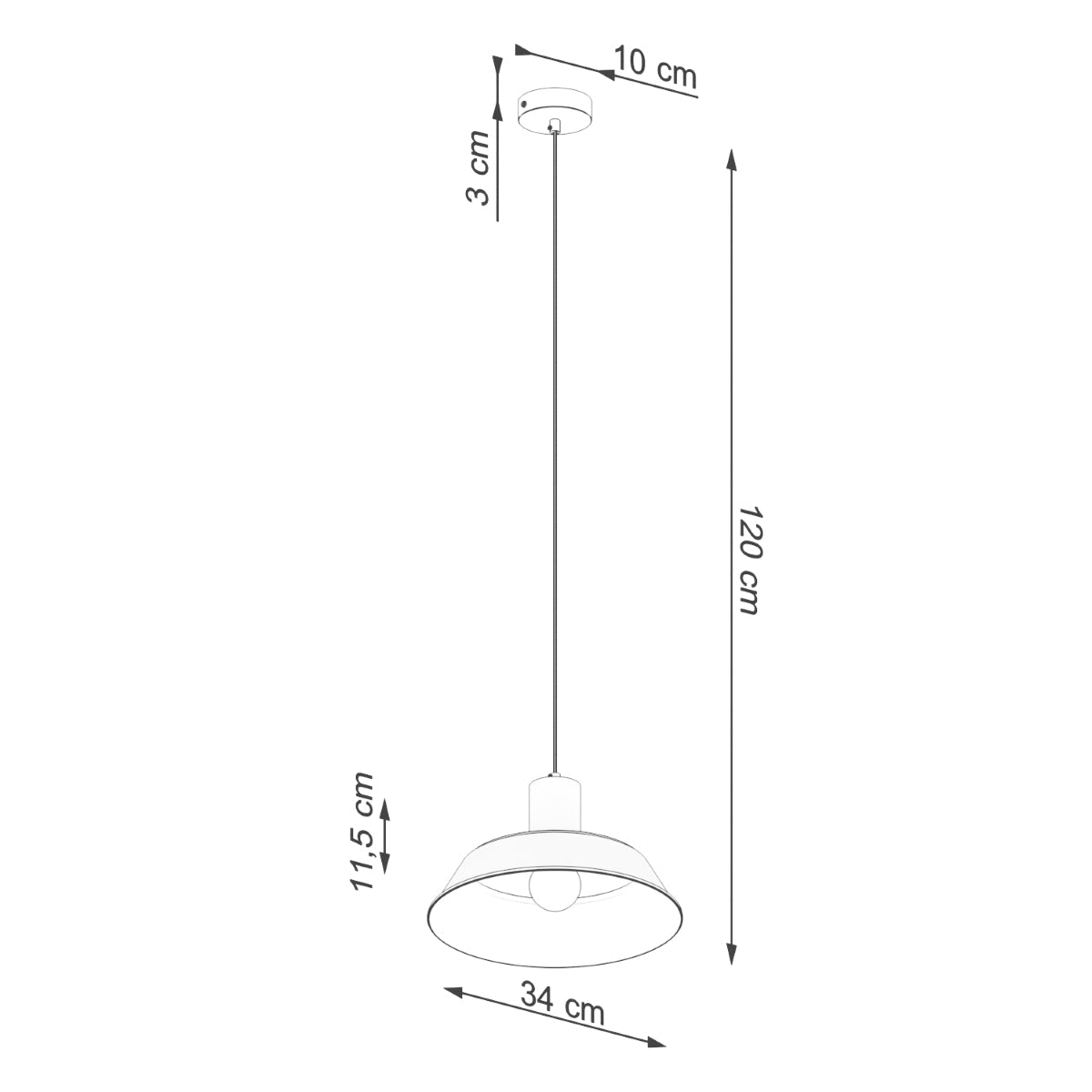 Hanglamp FANO zwart