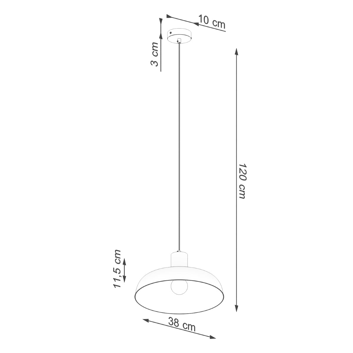 Hanglamp INDY wit