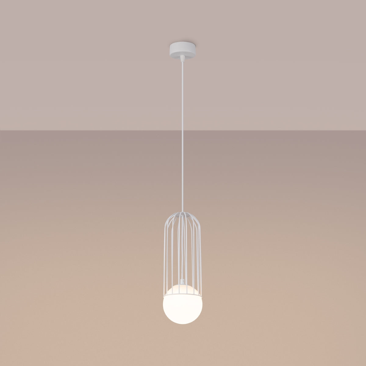 Hanglamp BRINA 1 wit