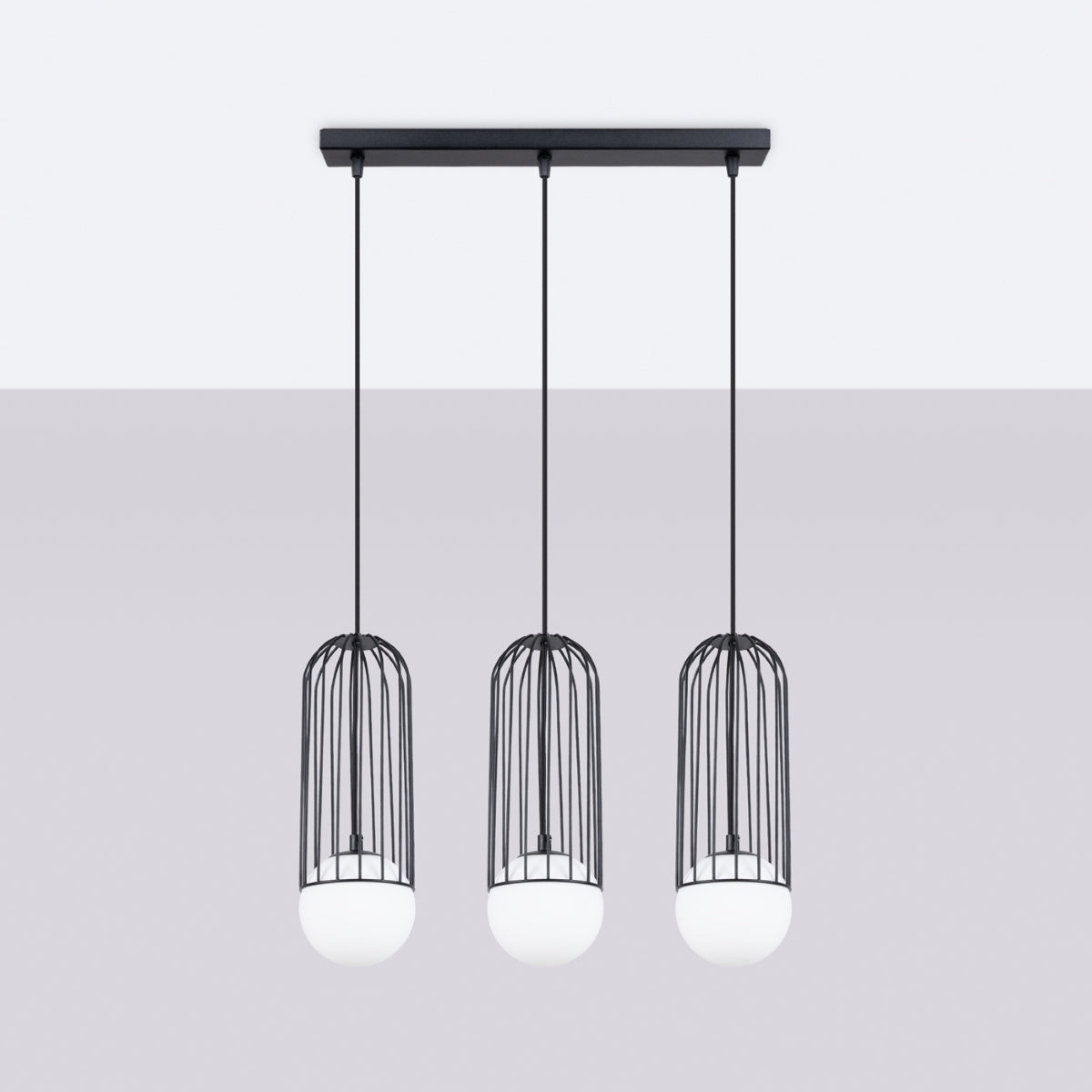 Hanglamp BRINA 3L zwart