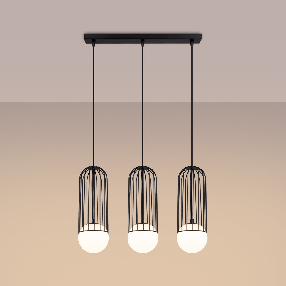 Hanglamp BRINA 3L zwart