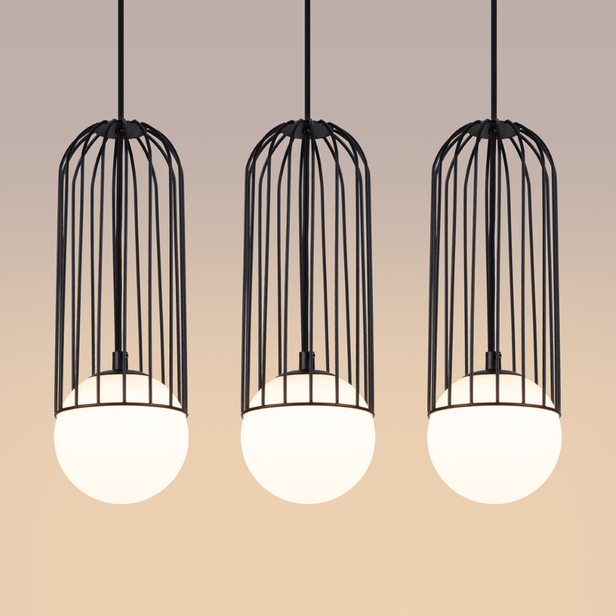 Hanglamp BRINA 3L zwart