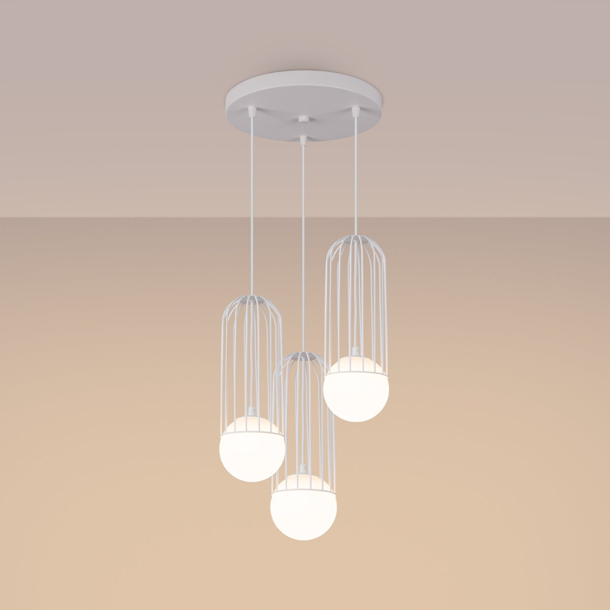 Hanglamp BRINA 3P wit