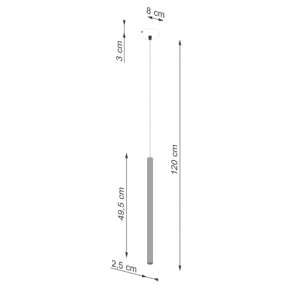 Hanglamp ARCHE 1 zwart