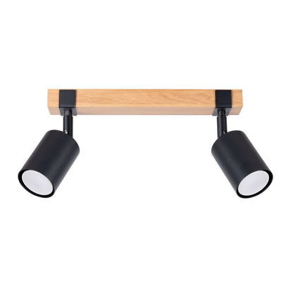 Plafondlamp FAGER 2 zwart