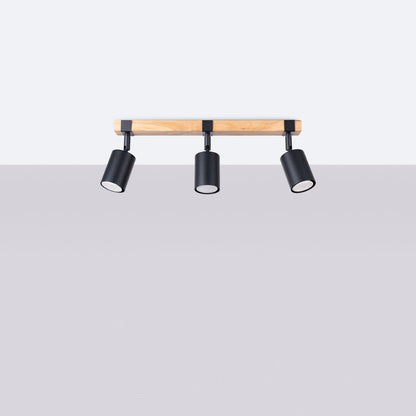 Plafondlamp FAGER 3 zwart