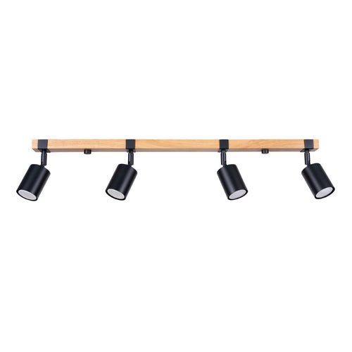 Plafondlamp FAGER 4L zwart