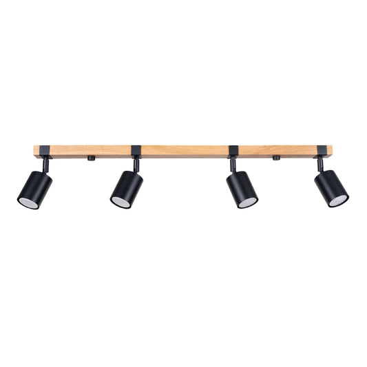 Plafondlamp FAGER 4L zwart