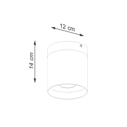Plafondlamp RIF wit