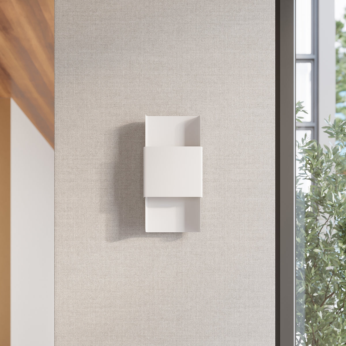 Wandlamp DURLIN wit