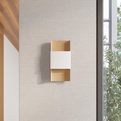 Wandlamp DURLIN goud/wit