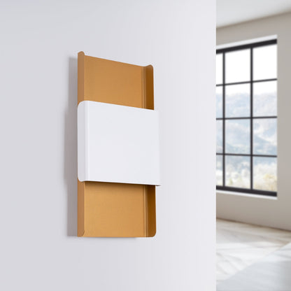 Wandlamp DURLIN goud/wit