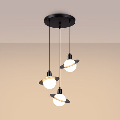 Hanglamp HYPERION 3P zwart
