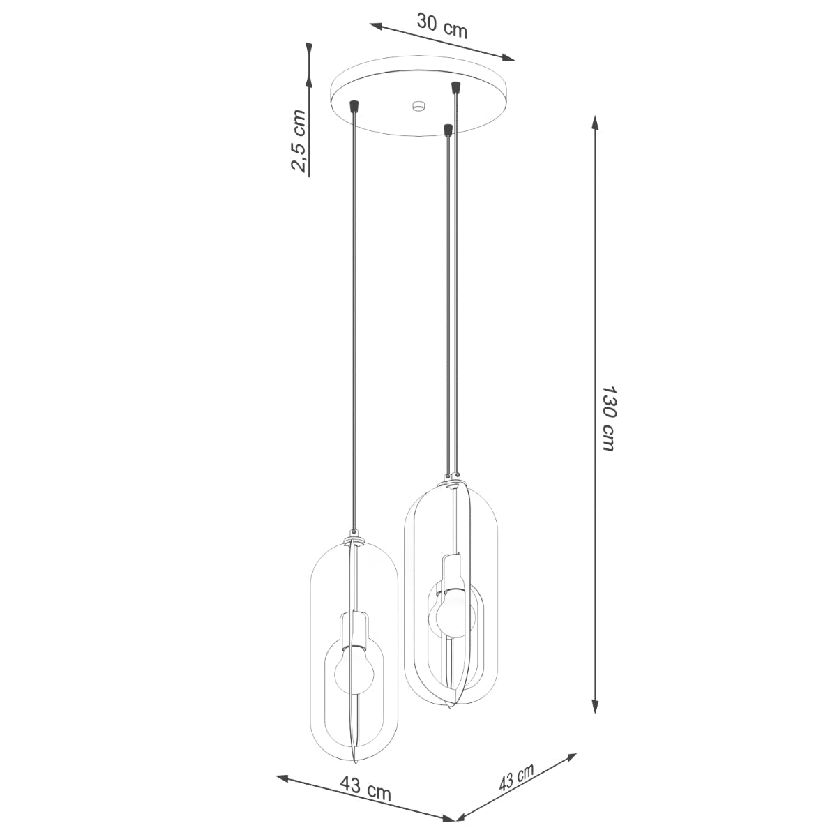 Hanglamp NICUS 1 wit