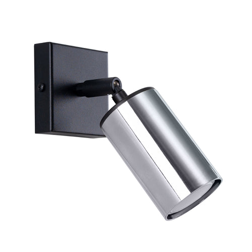 Wandlamp WINX zwart/chroom