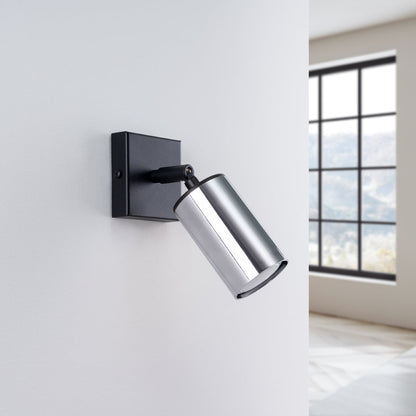 Wandlamp WINX zwart/chroom