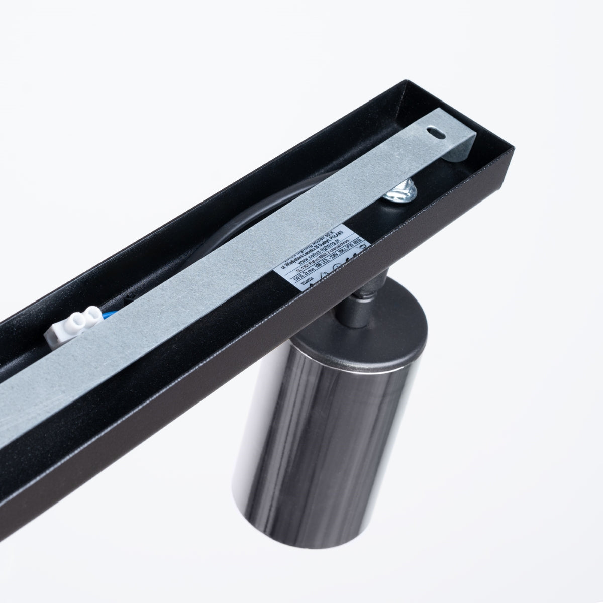 Plafondlamp WINX 2 zwart/chroom