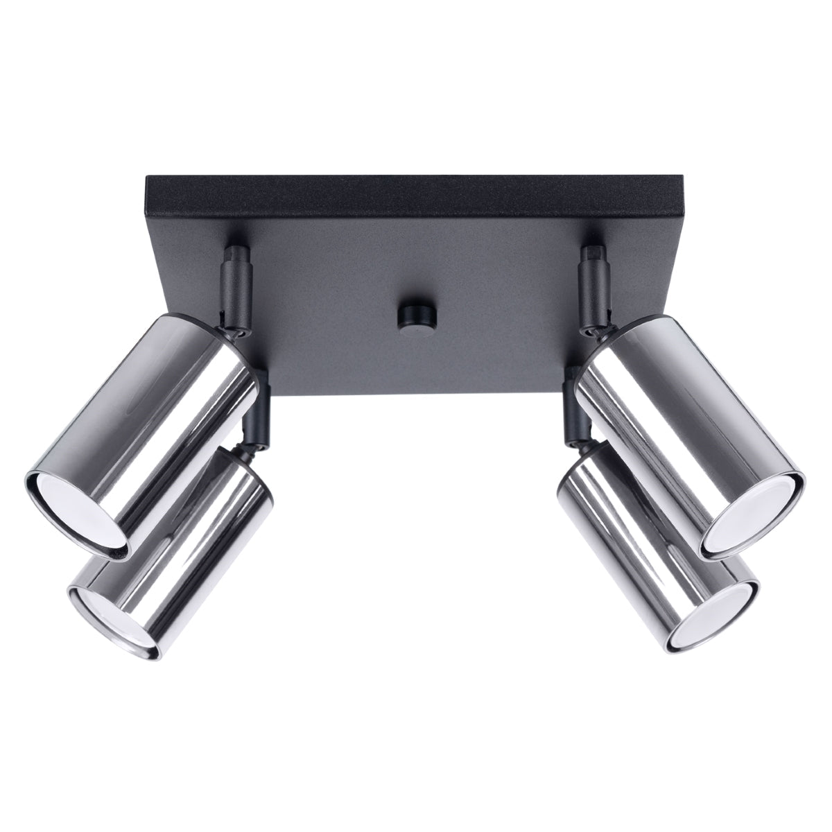 Plafondlamp WINX 4 zwart/chroom