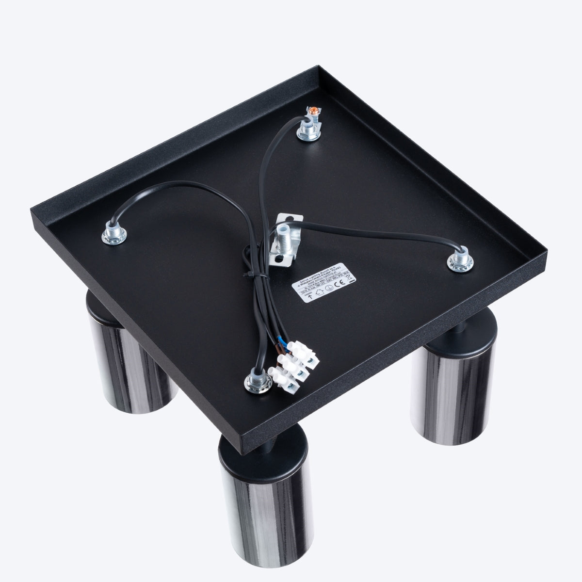 Plafondlamp WINX 4 zwart/chroom