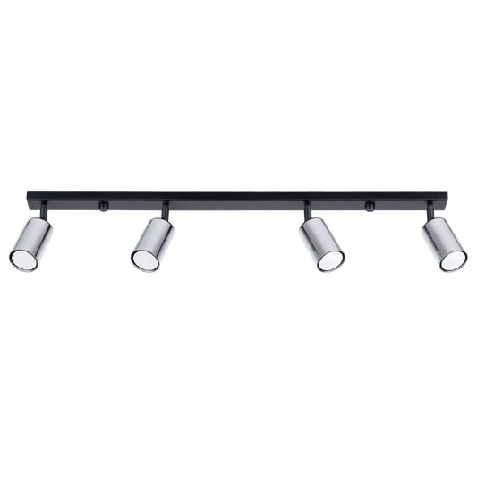 Plafondlamp WINX 4L zwart/chroom