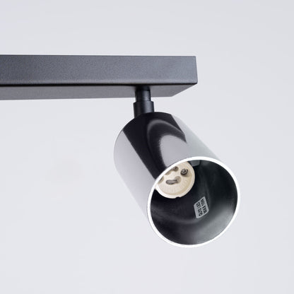 Plafondlamp WINX 4L zwart/chroom