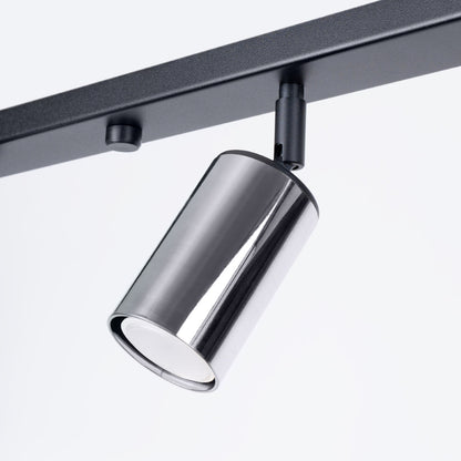 Plafondlamp WINX 4L zwart/chroom