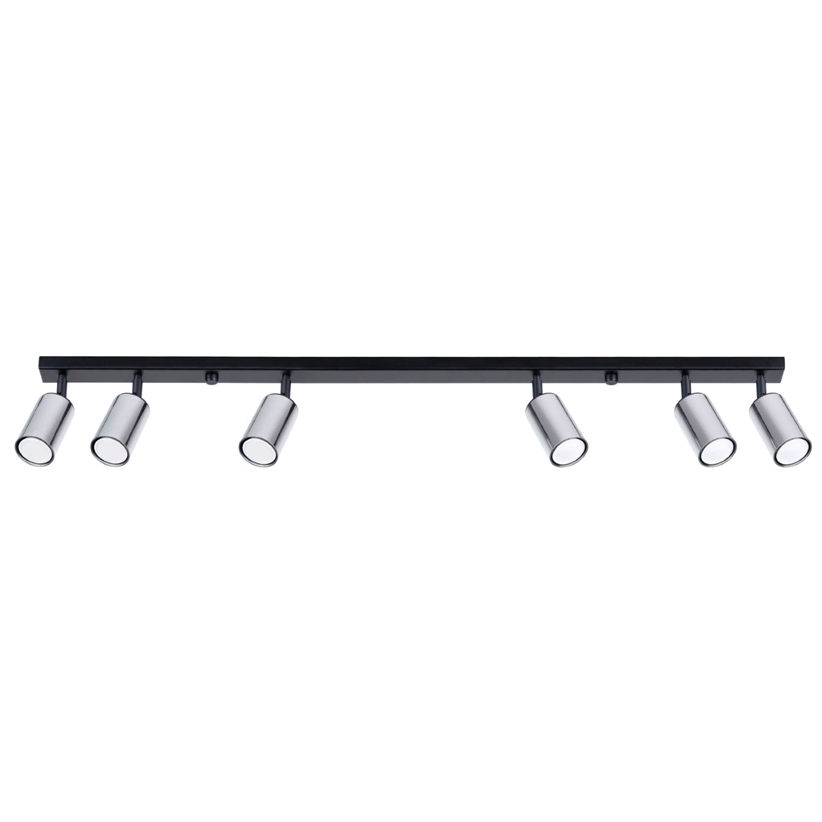 Plafondlamp WINX 6L zwart/chroom